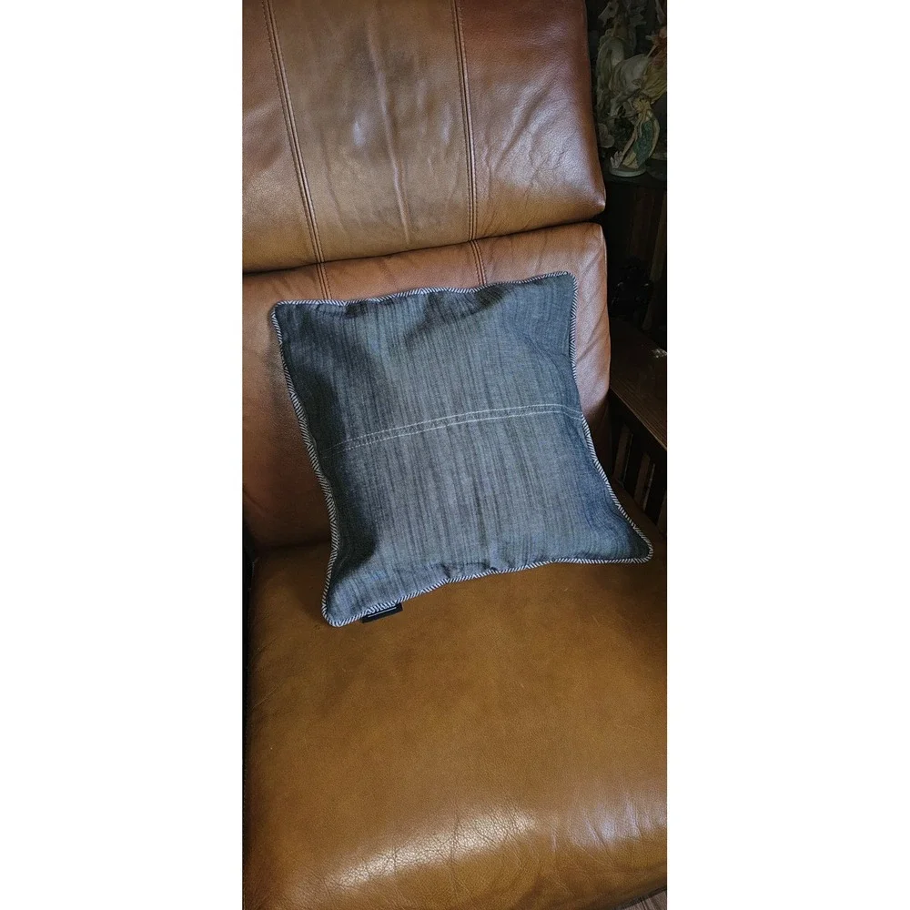 LoveSac Sectional PILLOW -COVER ONLY- Dual-Sided‎ Linen Blend/Tweed Herringbone